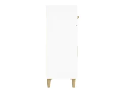 Aparador blanco 69,5x34x89 cm madera contrachapada