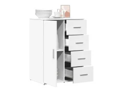 Aparador blanco 59x39x80 cm madera contrachapada