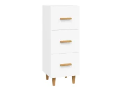 Aparador blanco 34,5x34x90 cm madera de ingeniería