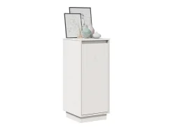 Aparador Blanco 31,5x34x75 cm Madera Maciza de Pino
