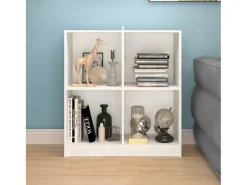 Aparador blanco 70x33x76 cm madera maciza de pino