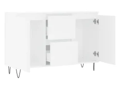 Aparador blanco 104x35x70 cm madera contrachapada