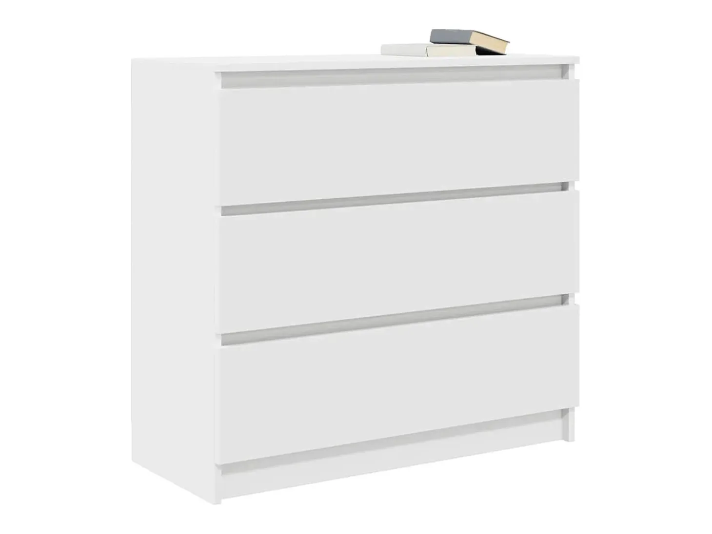 Aparador blanco 80x35x76 cm madera contrachapada