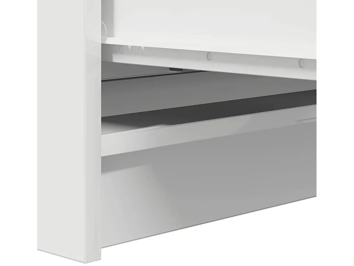 Aparador blanco 80x35x76 cm madera contrachapada