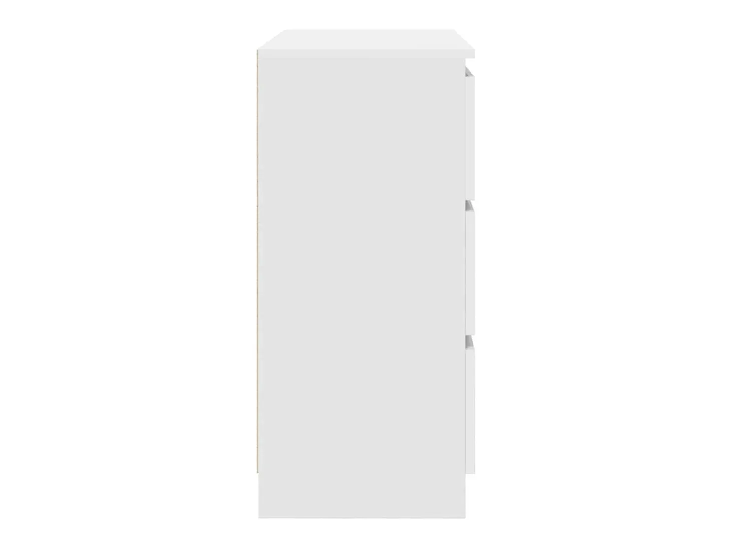 Aparador blanco 80x35x76 cm madera contrachapada