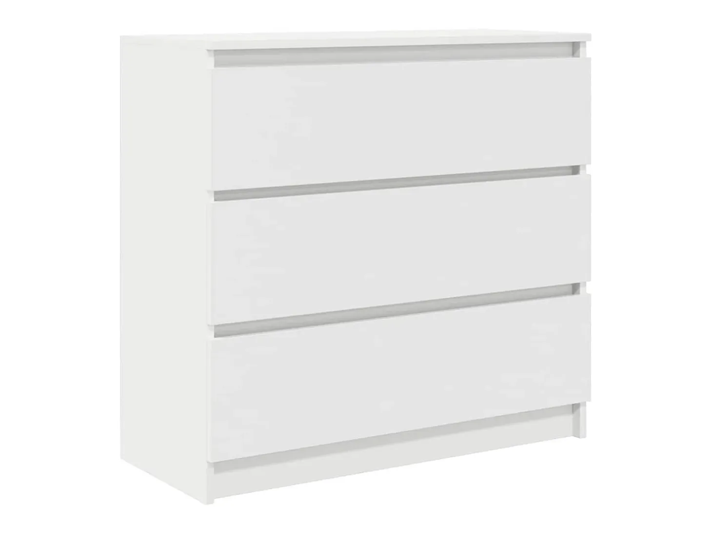 Aparador blanco 80x35x76 cm madera contrachapada