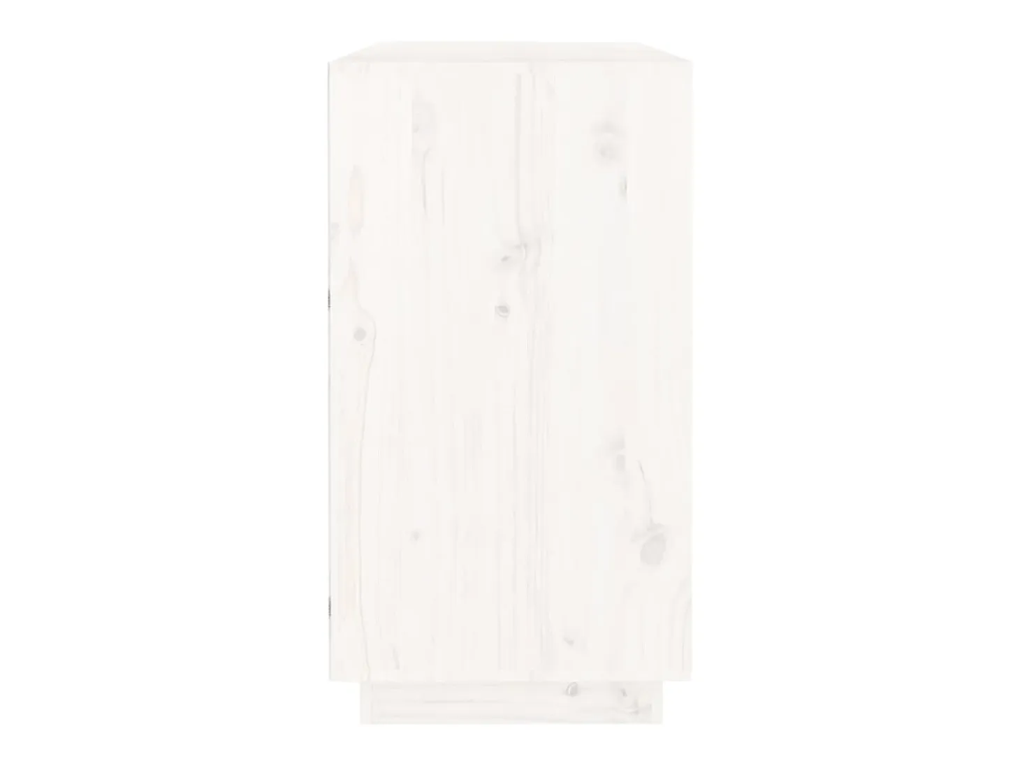 Aparador Blanco 100x40x75 cm Madera Maciza de Pino