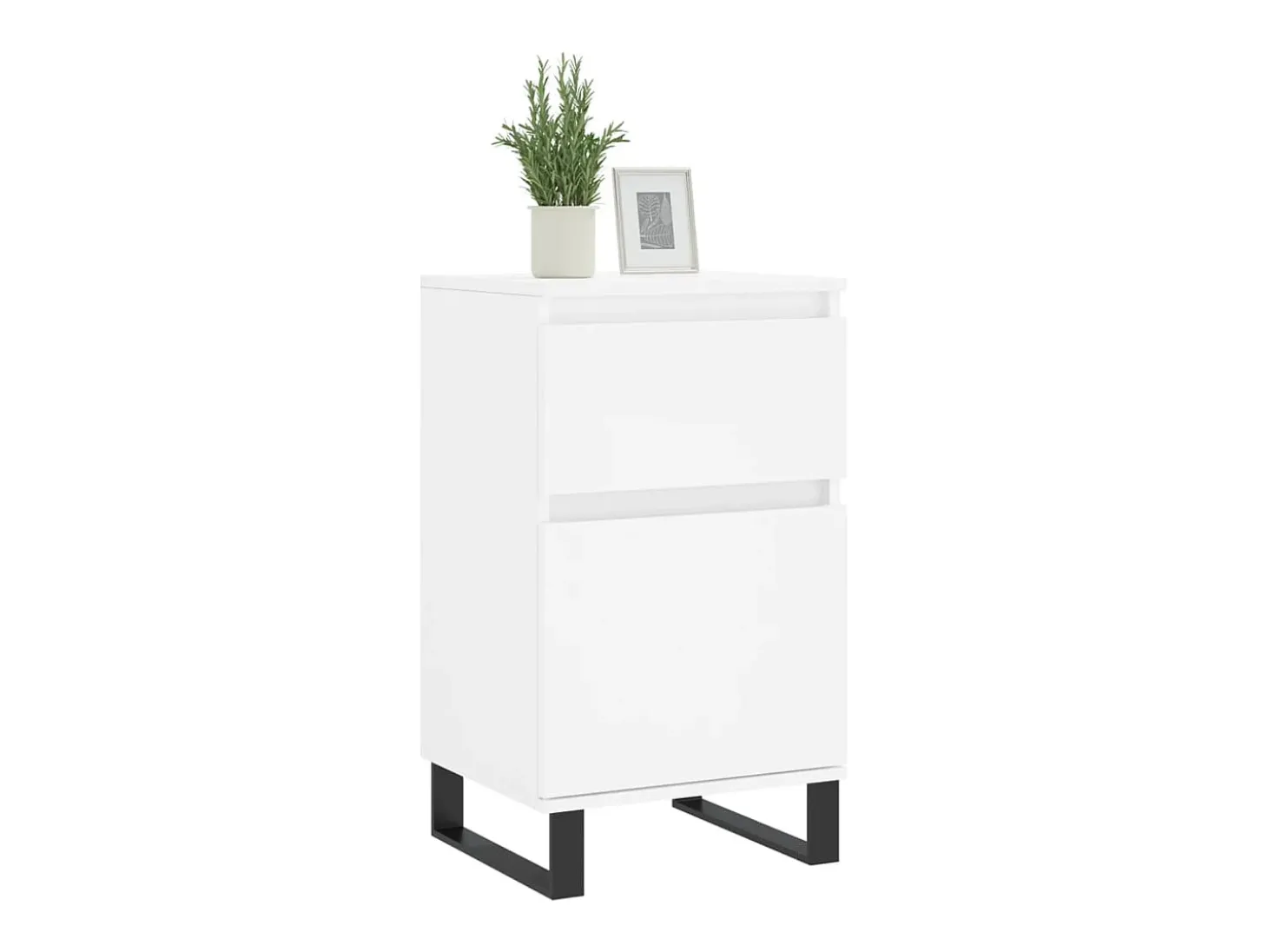 Aparador blanco 40x35x70 cm madera de ingeniería