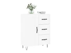 Aparador blanco 69,5x34x90 cm madera de ingeniería
