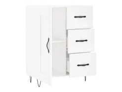 Aparador blanco 69,5x34x90 cm madera de ingeniería