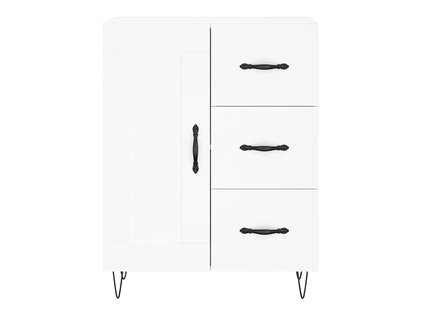 Aparador blanco 69,5x34x90 cm madera de ingeniería
