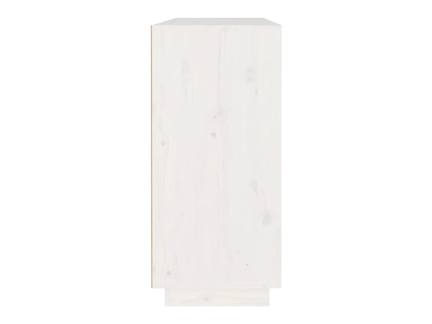Aparador blanco 110x34x75 cm madera maciza de pino