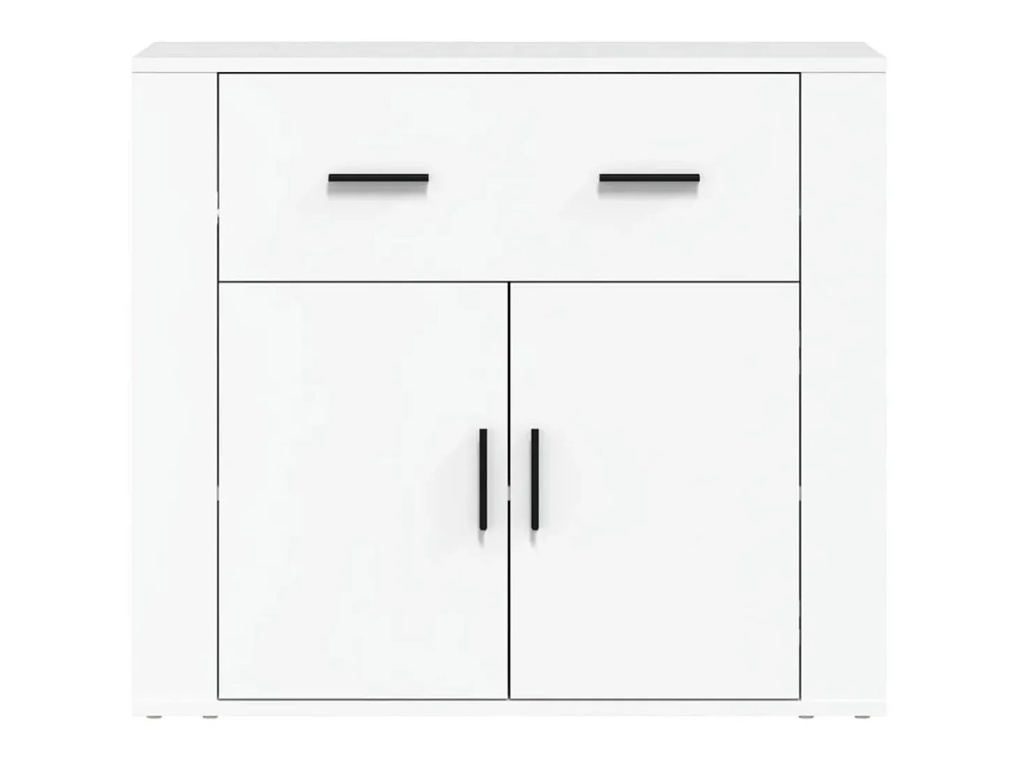 Aparador Blanco 80x33x70 cm Madera de Ingeniería