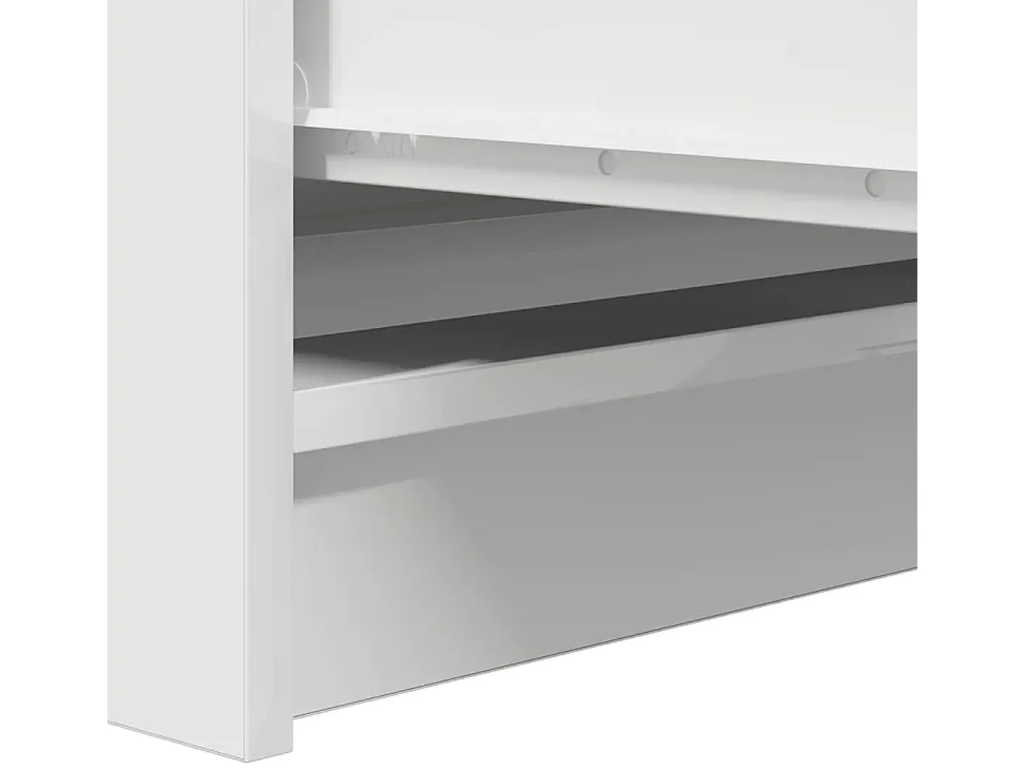Aparador blanco 37,5x35x76 cm madera de ingeniería