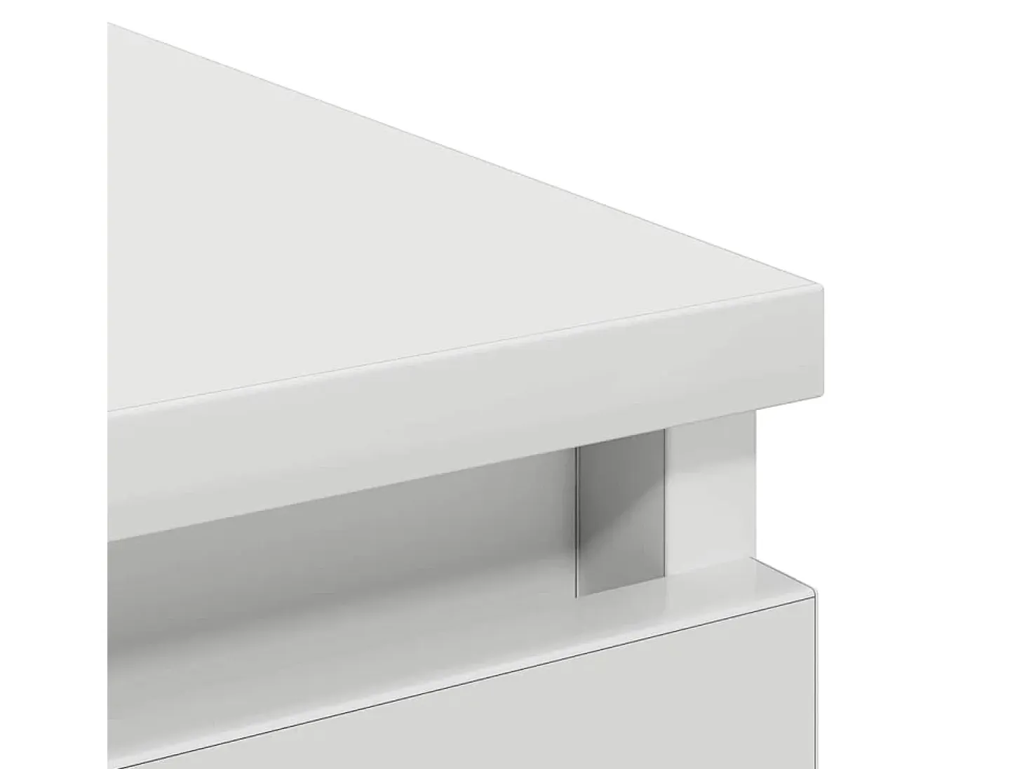 Aparador blanco 37,5x35x76 cm madera de ingeniería