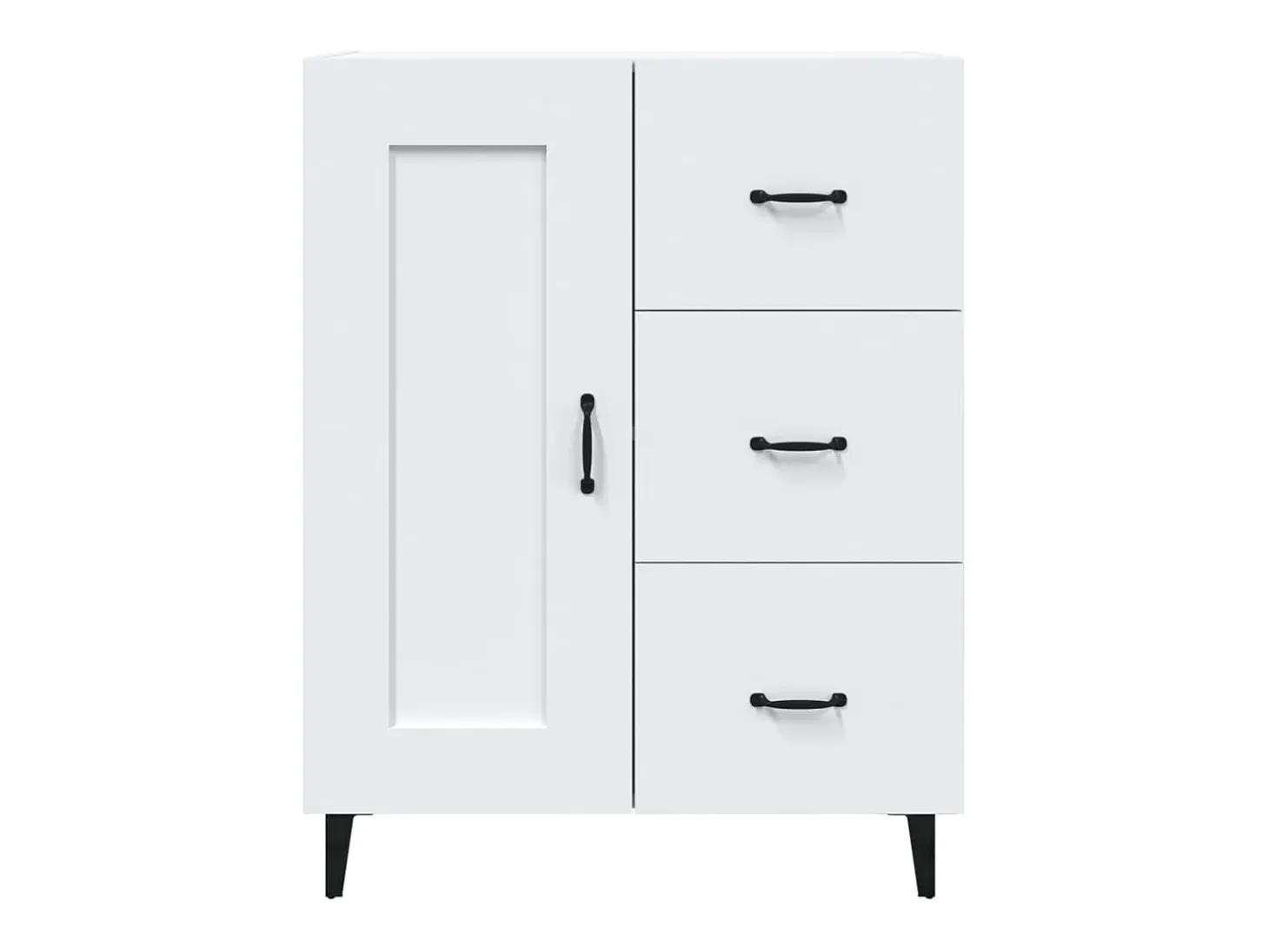 Aparador blanco 69,5x34x90 cm Madera de ingeniería