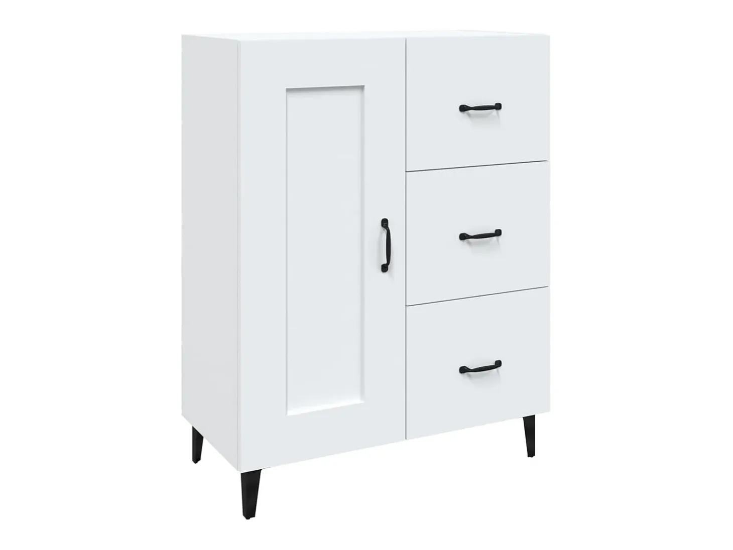 Aparador blanco 69,5x34x90 cm Madera de ingeniería