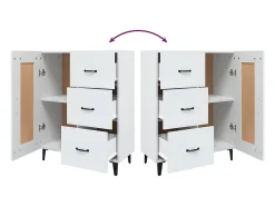 Aparador blanco 69,5x34x90 cm Madera de ingeniería