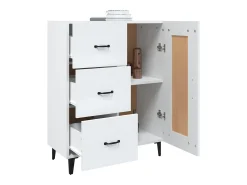 Aparador blanco 69,5x34x90 cm Madera de ingeniería