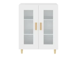 Aparador blanco 69,5x34x90 cm madera de ingeniería
