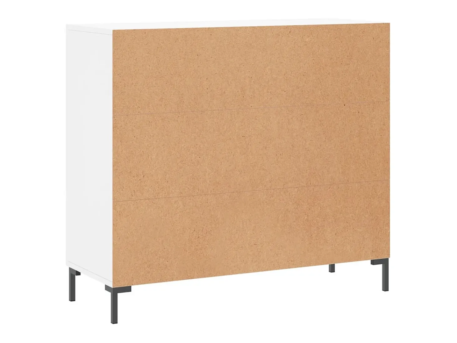 Aparador blanco 90x34x80 cm madera contrachapada