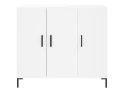 Aparador blanco 90x34x80 cm madera contrachapada