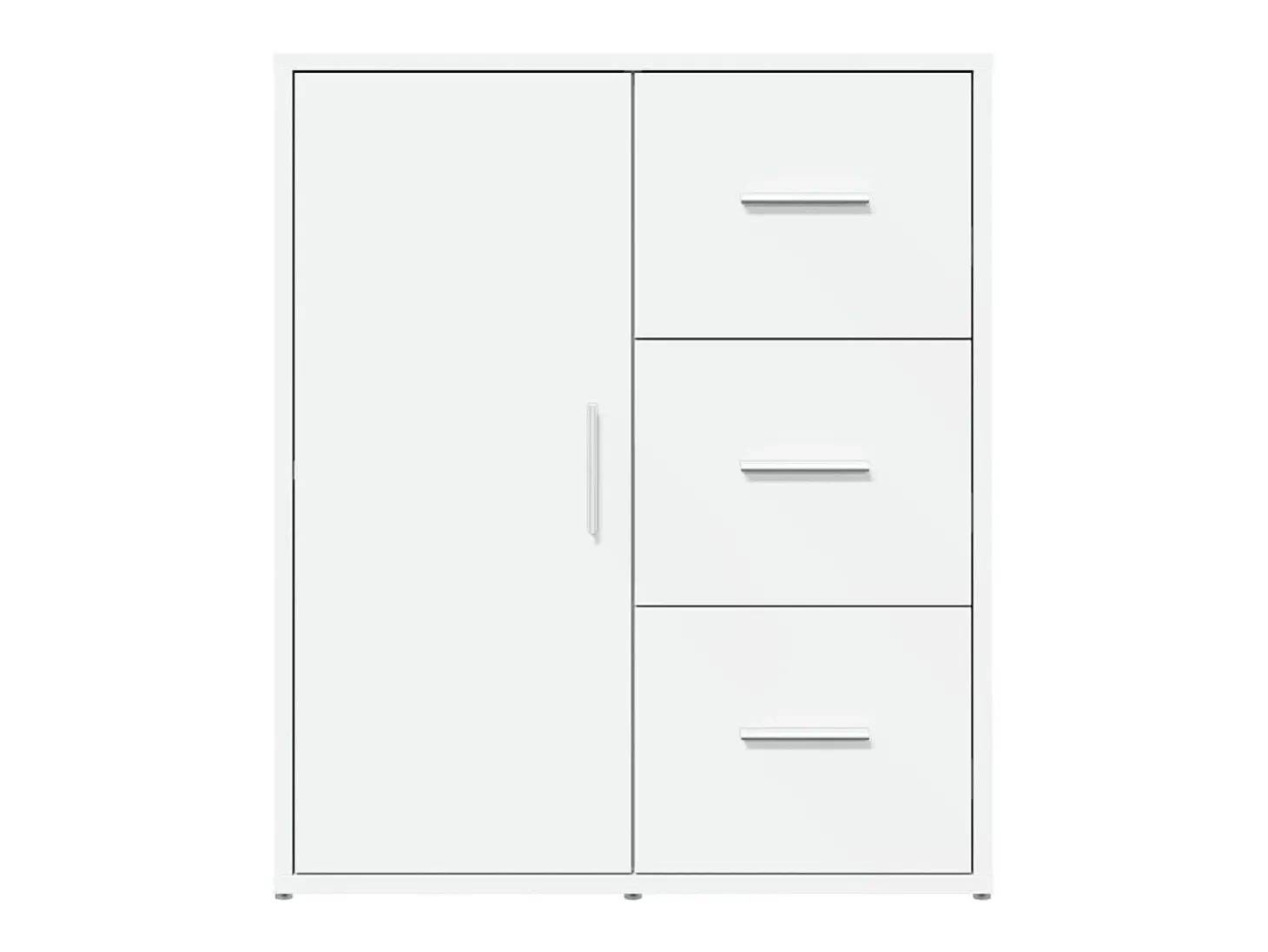 Aparador blanco 60x31x70 cm madera contrachapada