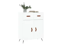 Aparador blanco 69,5x34x90 cm madera de ingeniería