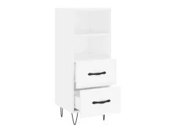 Aparador blanco 34,5x34x90 cm madera de ingeniería