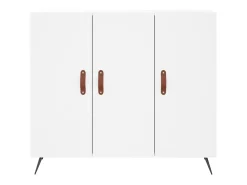 Aparador blanco 90x34x80 cm madera contrachapada