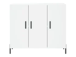 Aparador blanco 90x34x80 cm madera contrachapada