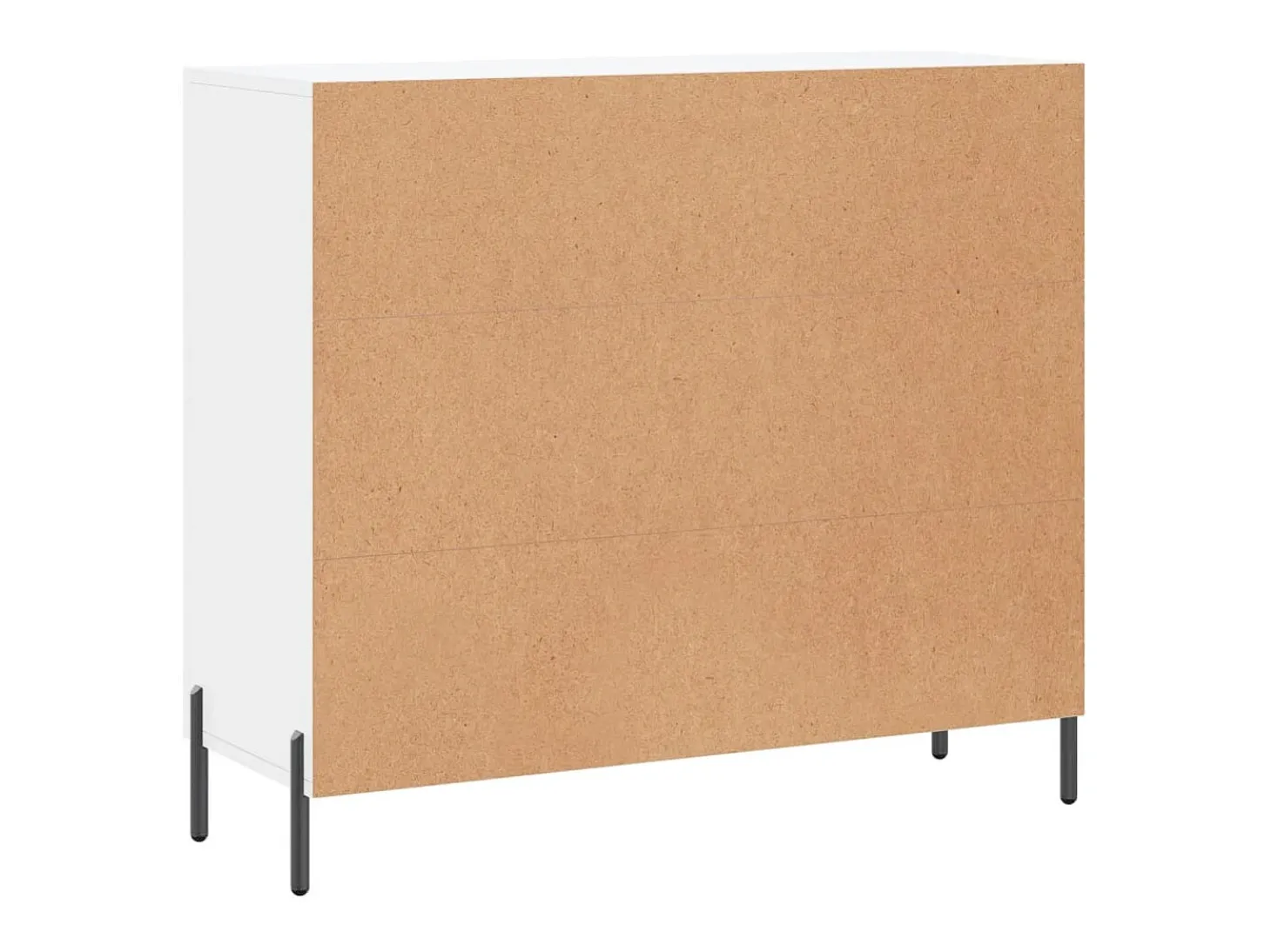 Aparador blanco 90x34x80 cm madera contrachapada