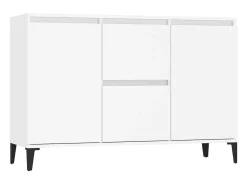 Aparador blanco 104x35x70 cm madera contrachapada