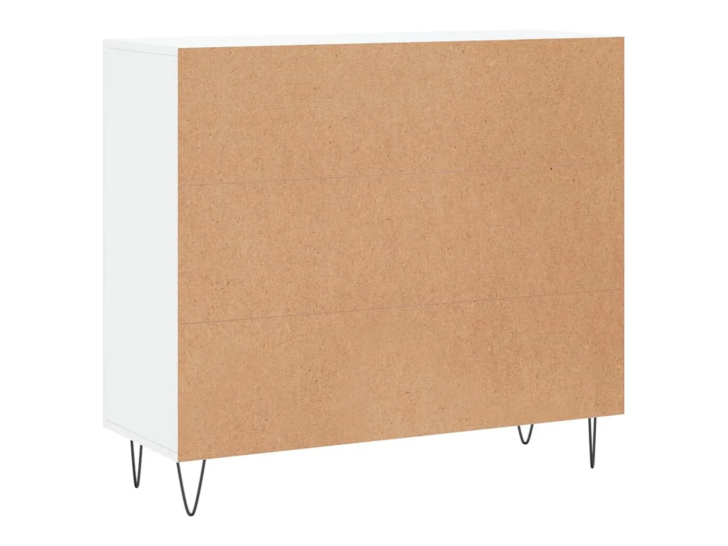 Aparador blanco 90x34x80 cm madera contrachapada