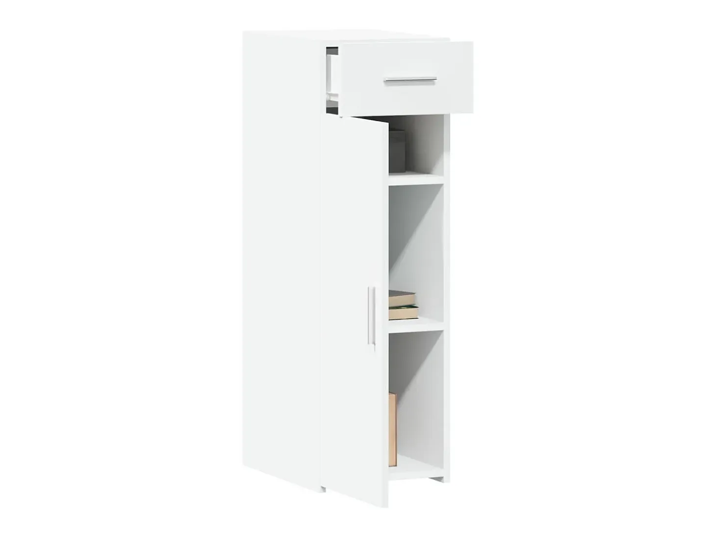 Aparador blanco 30x42,5x93 cm madera contrachapada