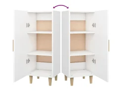 Aparador blanco 34,5x34x90 cm Madera de ingeniería