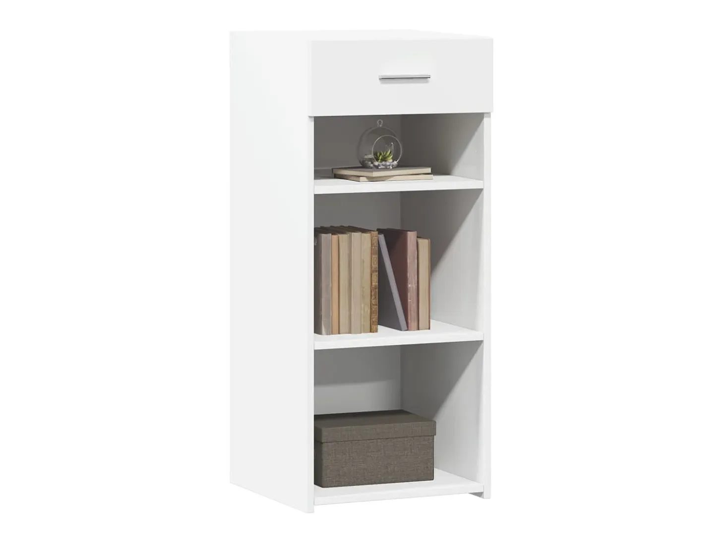 Aparador blanco 40x42,5x93 cm madera contrachapada