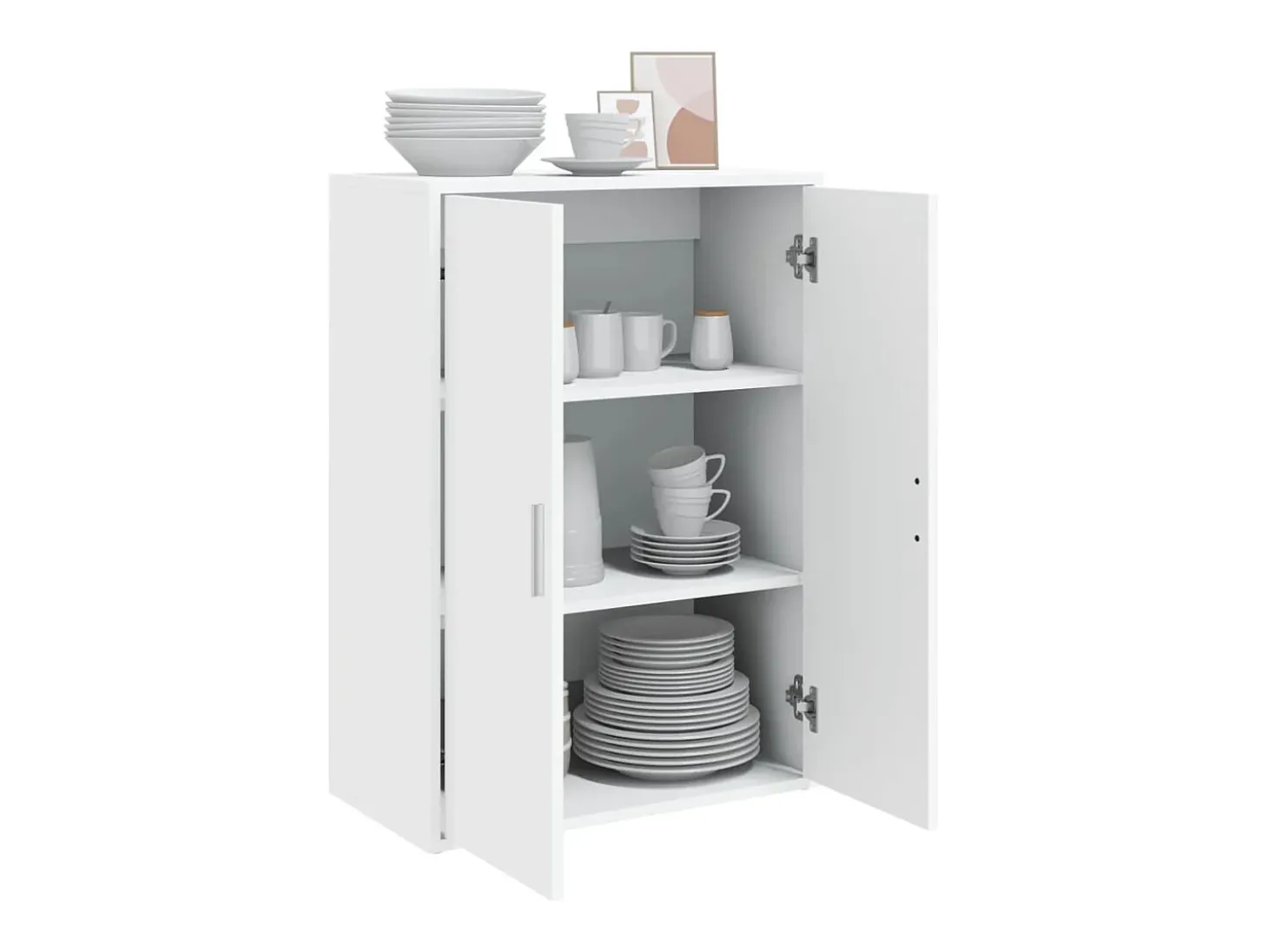 Aparador blanco 60x31x84 cm madera contrachapada