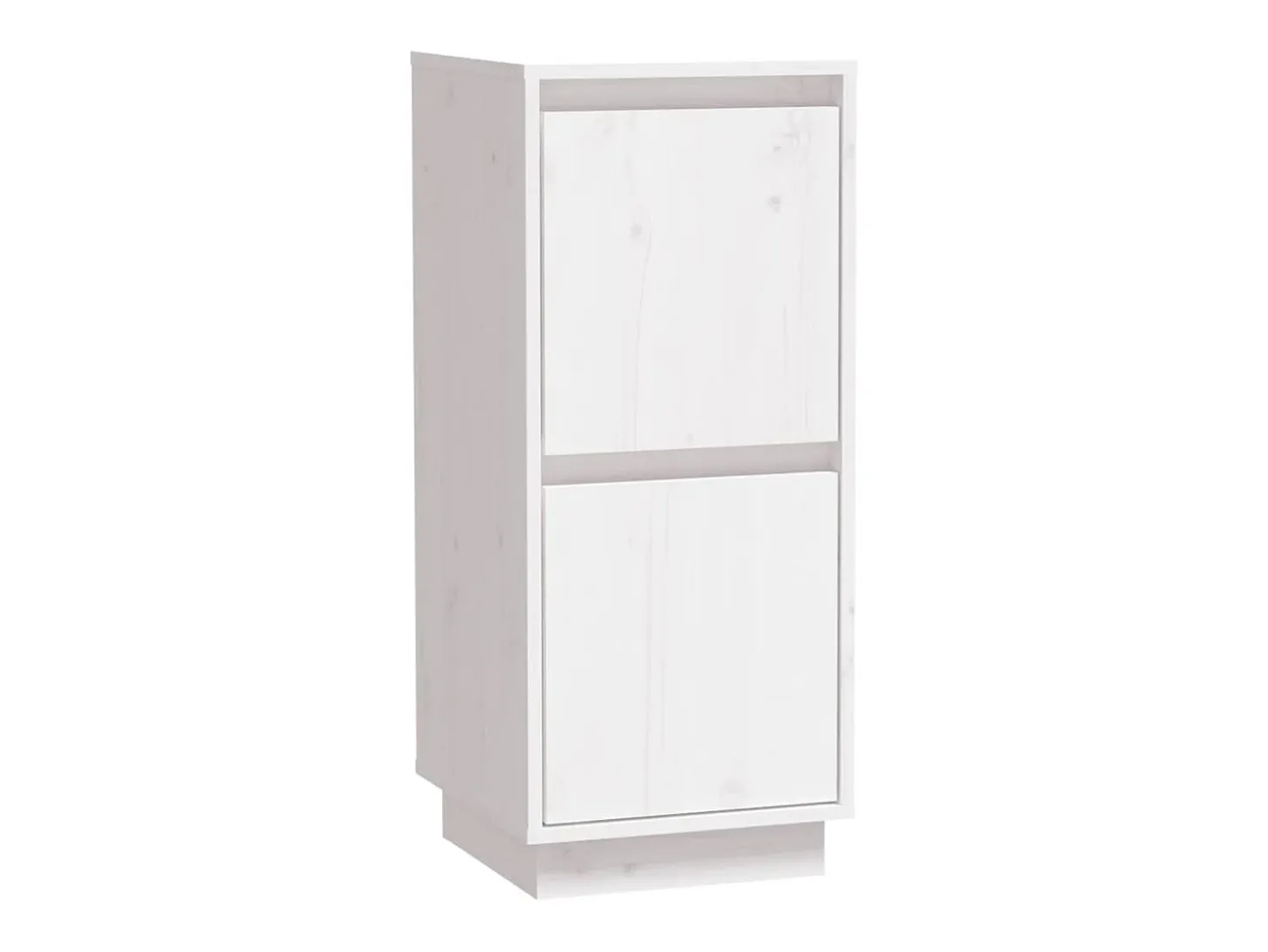 Aparador Blanco 31,5x34x75 cm Madera Maciza de Pino