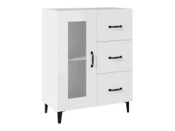 Aparador blanco 69,5x34x90 cm madera de ingeniería