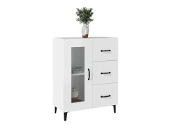 Aparador blanco 69,5x34x90 cm madera de ingeniería