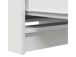 Aparador blanco 37,5x35x99 cm madera de ingeniería