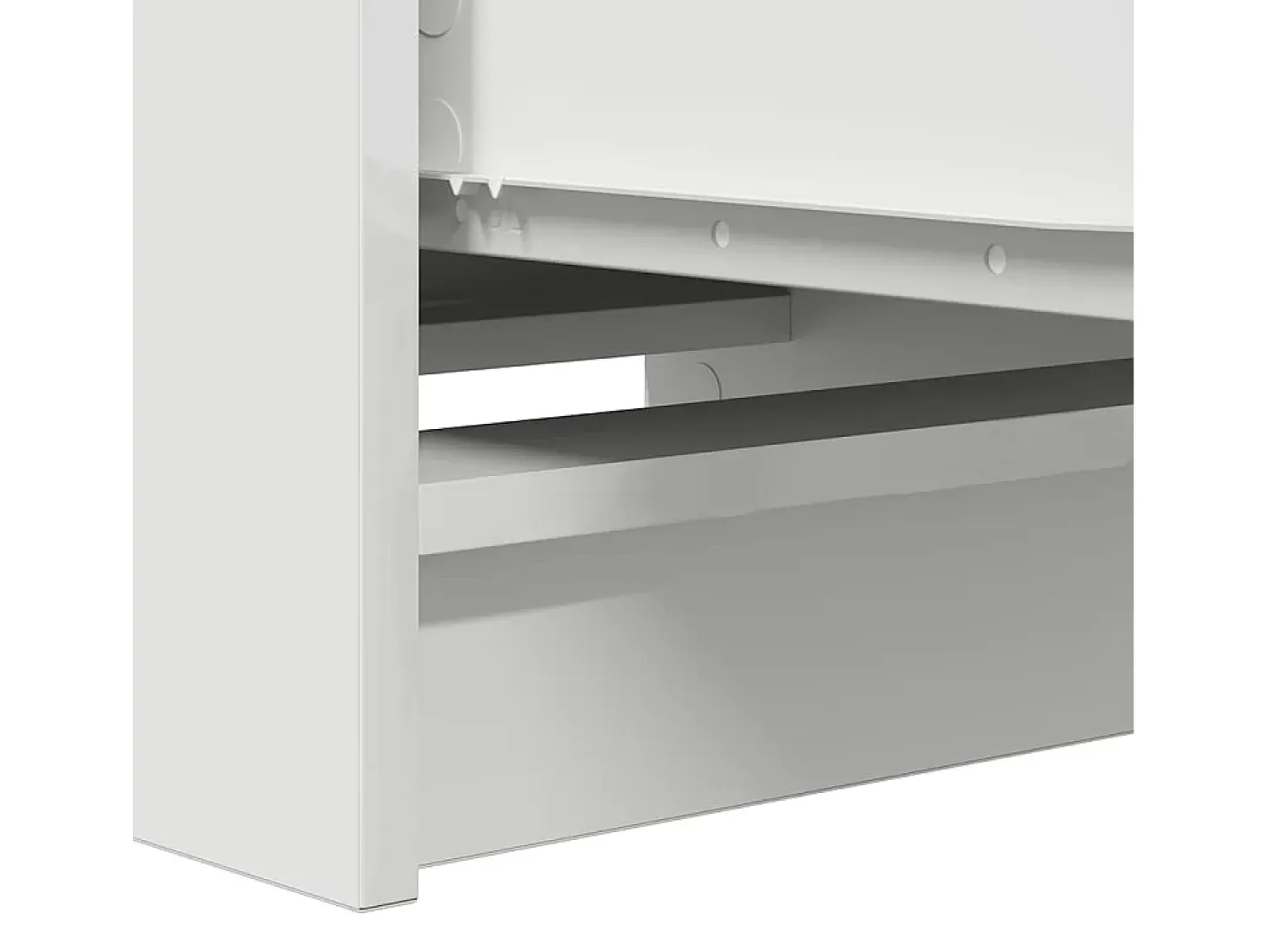 Aparador blanco 37,5x35x99 cm madera de ingeniería