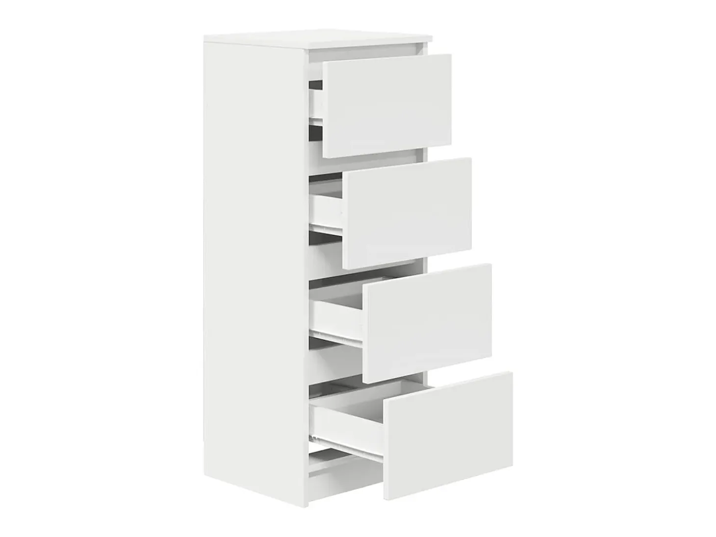 Aparador blanco 37,5x35x99 cm madera de ingeniería