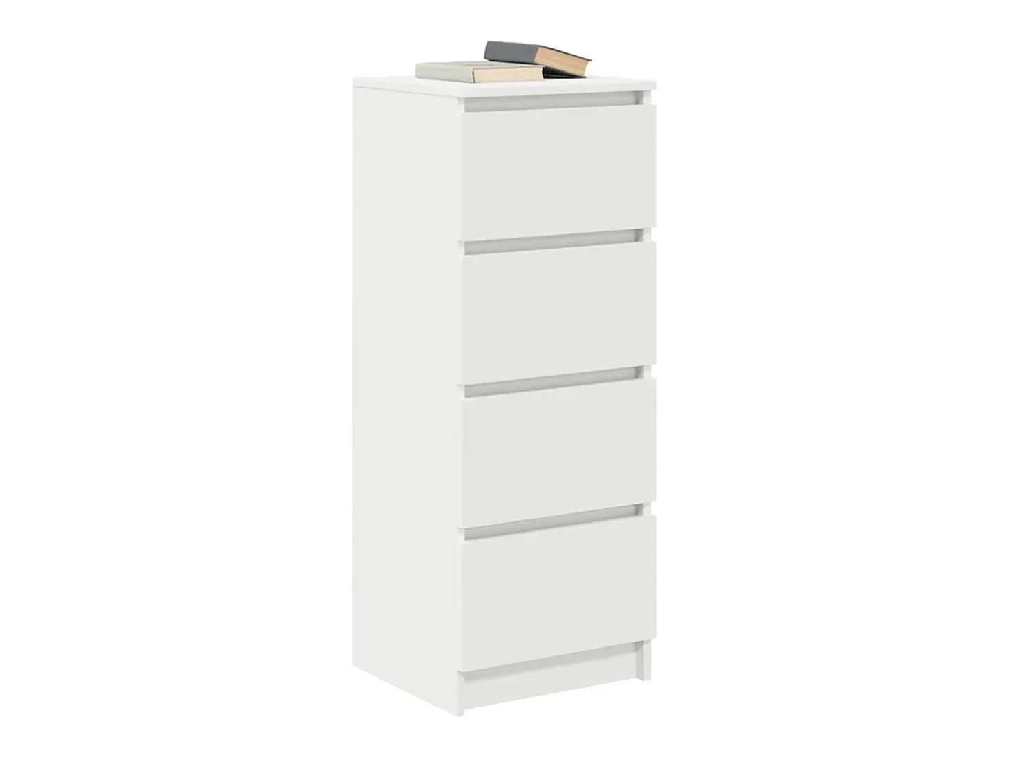 Aparador blanco 37,5x35x99 cm madera de ingeniería