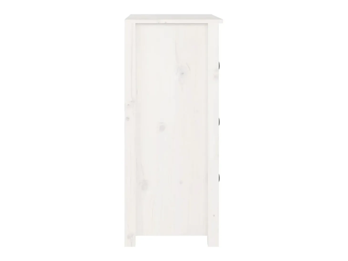 Aparador blanco 70x35x80 cm madera maciza de pino