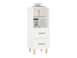 Aparador blanco 34,5x34x90 cm Madera de ingeniería