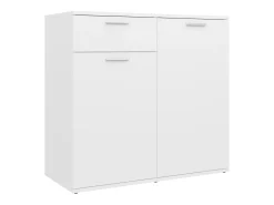 Aparador blanco 80x36x75 cm madera de ingeniería