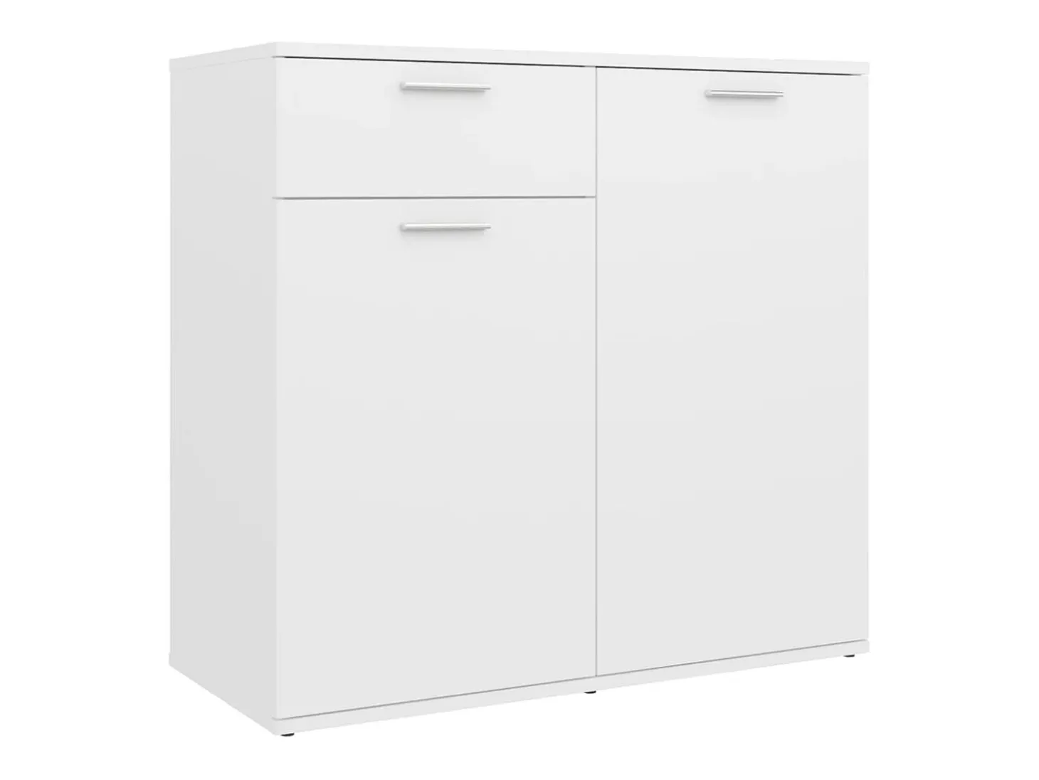 Aparador blanco 80x36x75 cm madera de ingeniería