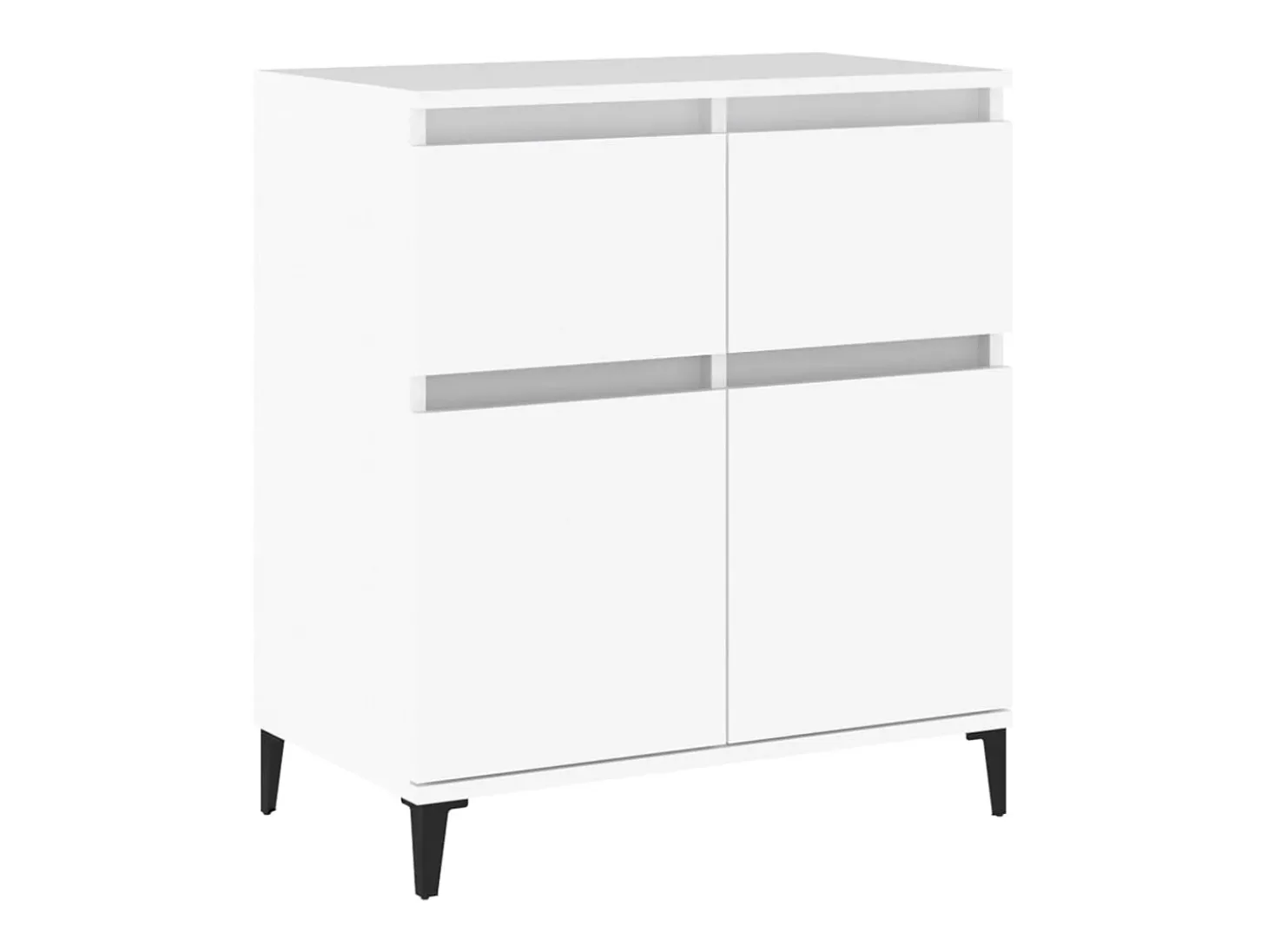Aparador Blanco 60x35x70 cm Madera de Ingeniería